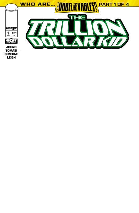 Trillion Dollar Kid #1 (of 2) Cvr E Blank Sketch Var (allocations May Occur) Image Comics Comic Book
