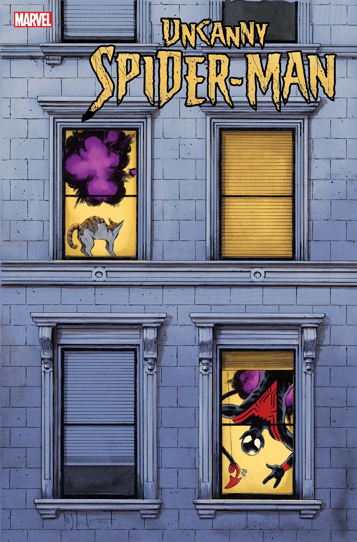 Uncanny Spider-man #1 Dave Wachter Windowshades Var (Dave Wachter Windowshades Var) Marvel Prh Comic Book 2023