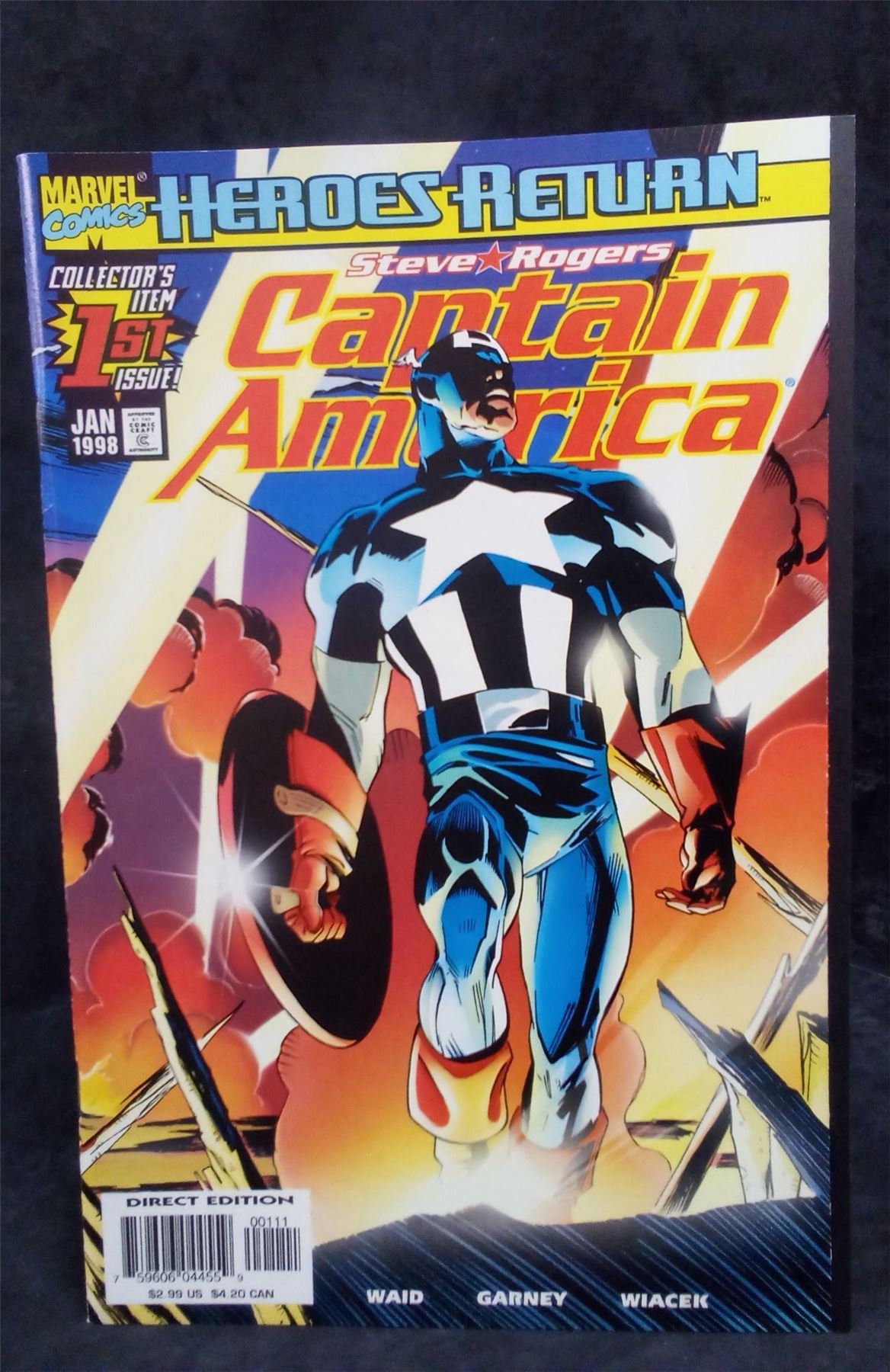 Captain America #1 1998 Marvel Comics Comic Book