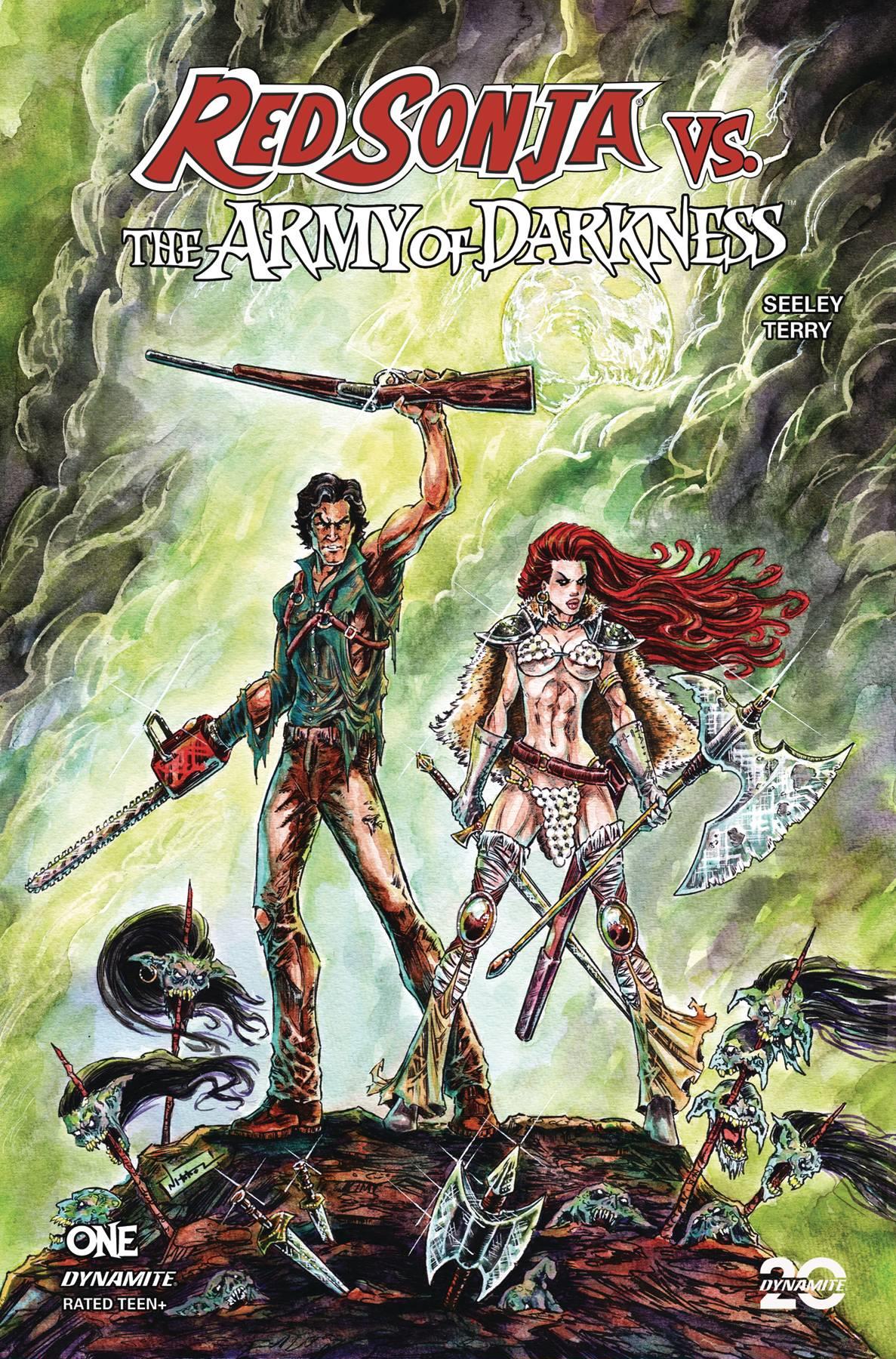 Red Sonja Vs Aod #1 Cvr D Jelenic Dynamite Comic Book