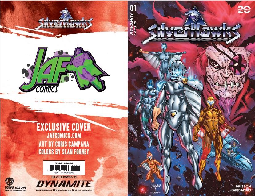 Silverhawks #1 JAF Exclusive SIGNED Campana Cover Dynamite Comic Book 2025