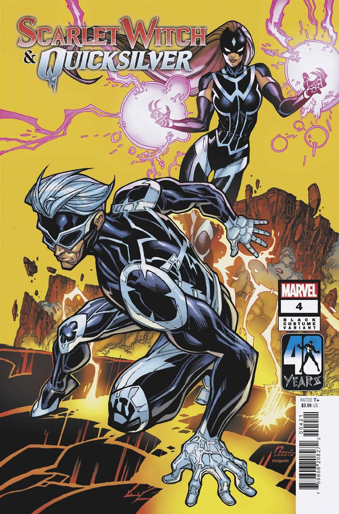 Scarlet Witch Quicksilver #4 Black Costume Var (Black Costume Var) Marvel Prh Comic Book 2024