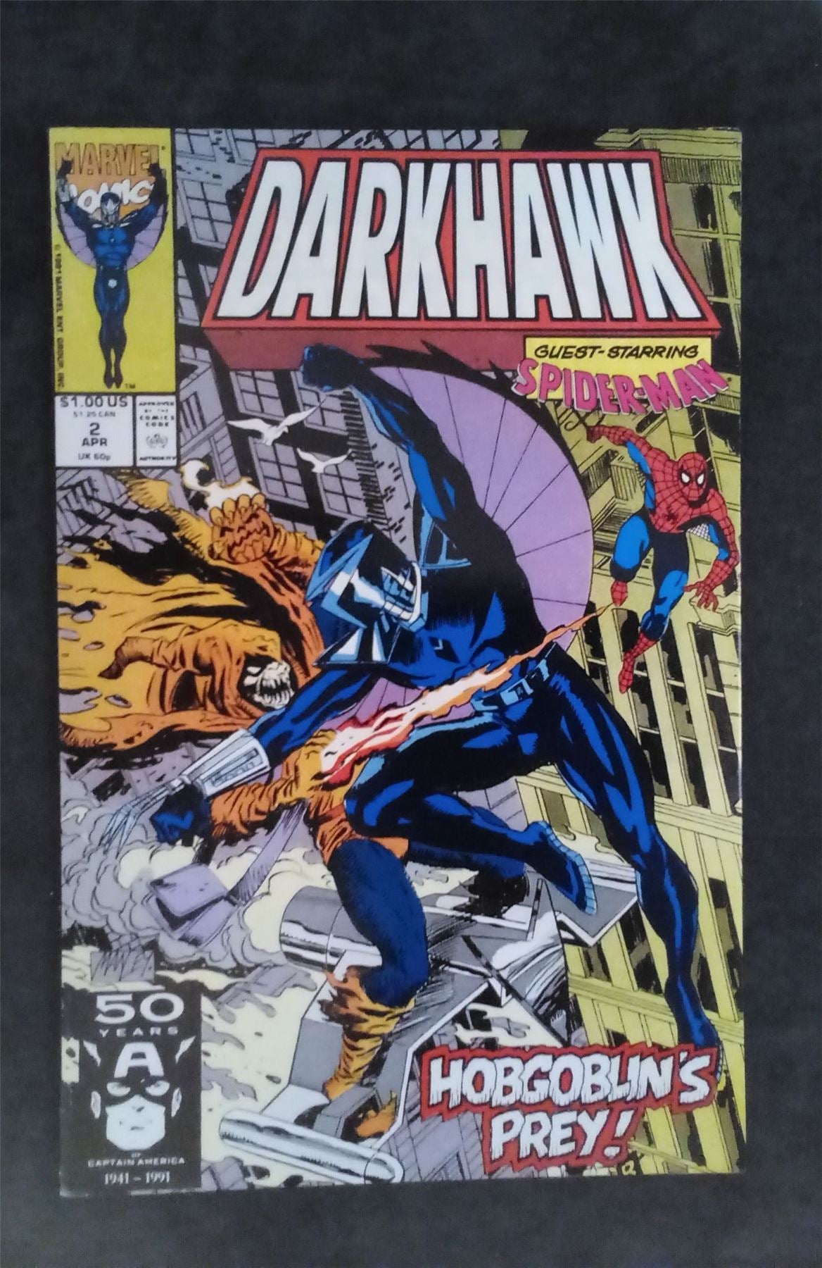 Darkhawk #2 1991 marvel Comic Book