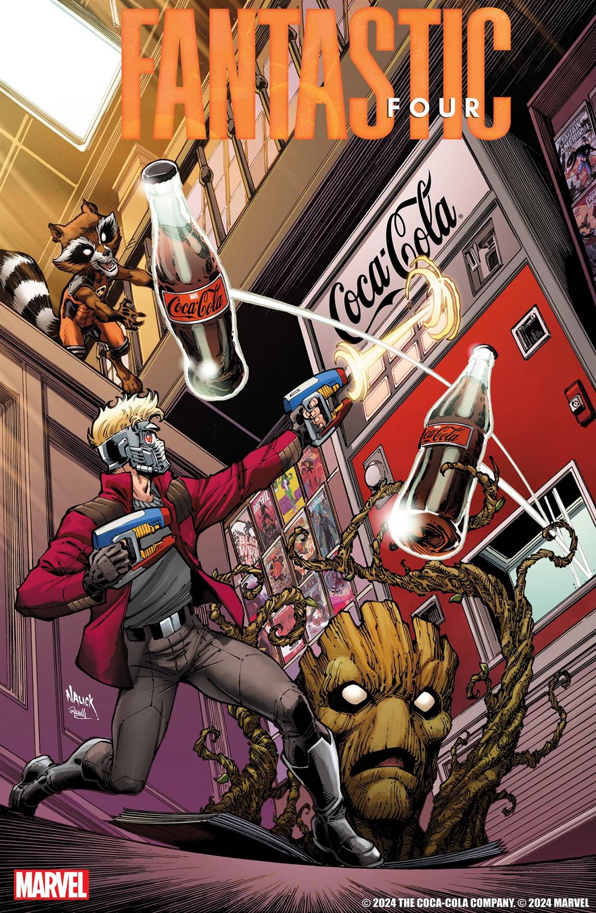 Fantastic Four #24 Todd Nauck Coca-cola Var Marvel Prh Comic Book