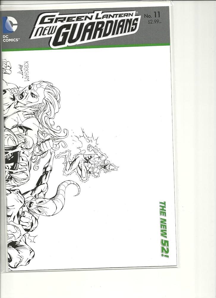 Green Lantern New Guardians #11 Sketch Var DC Comics Comic Book 2012