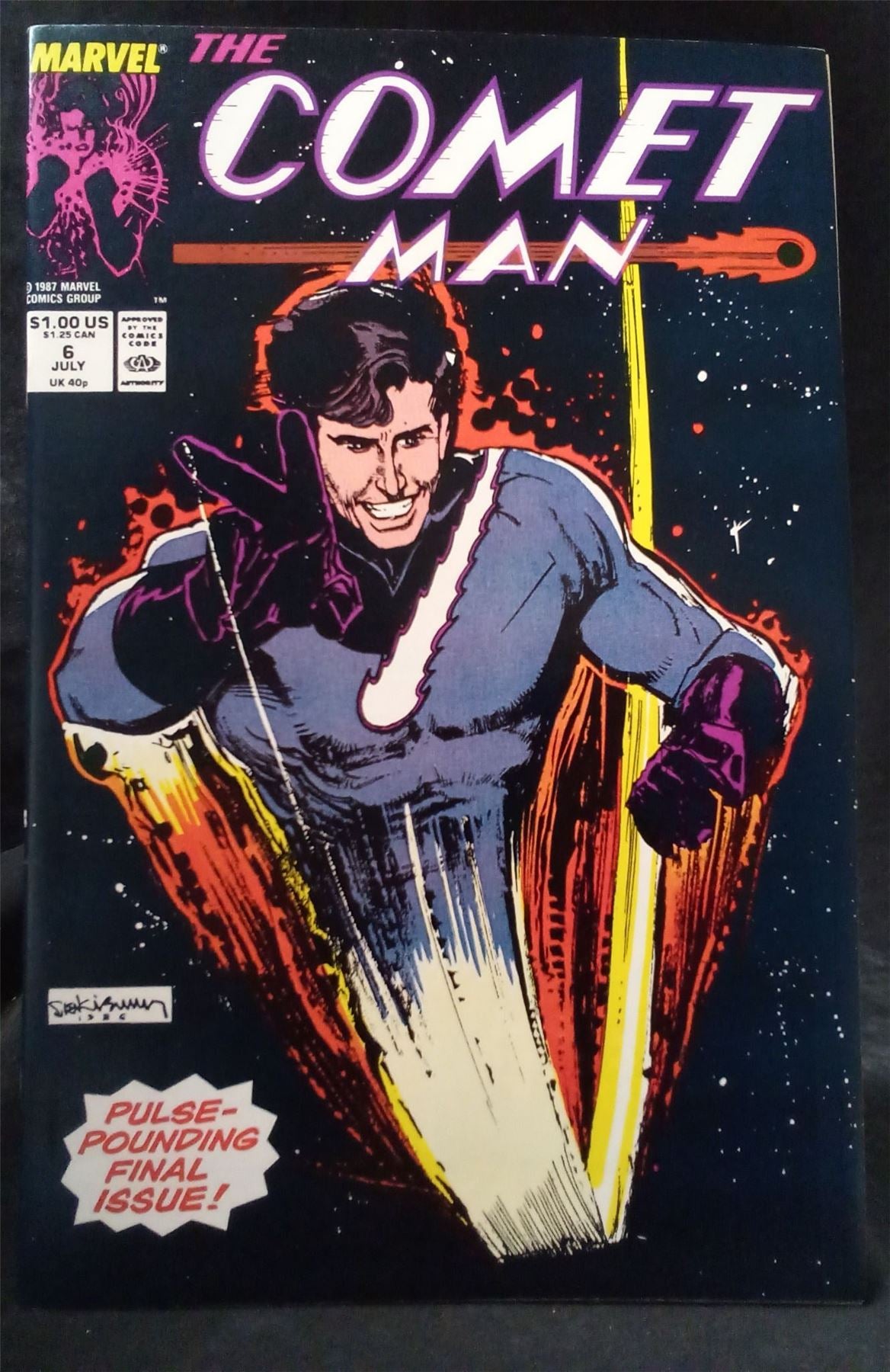 Comet Man #6 1987 Marvel Comics Comic Book