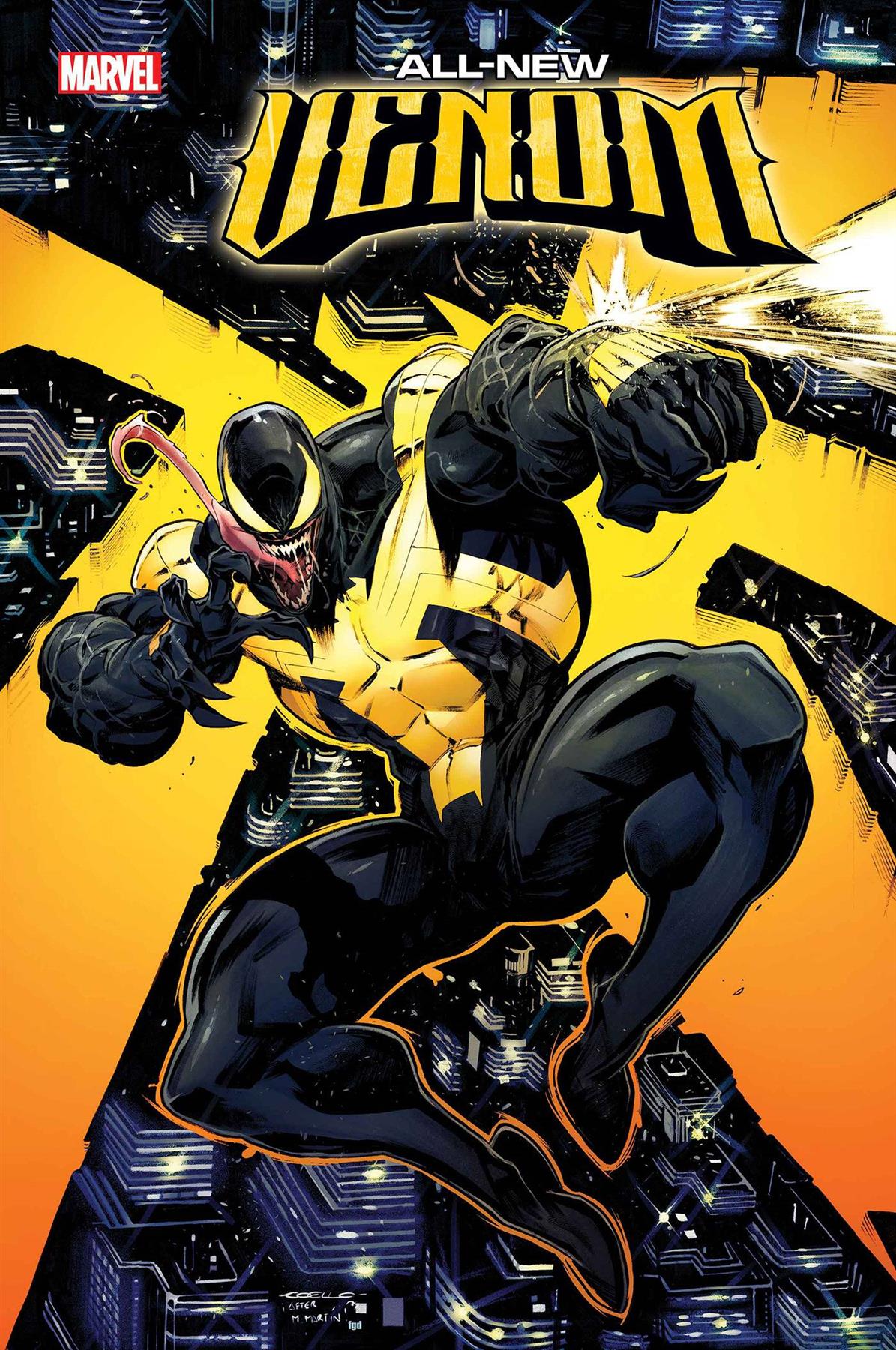 All New Venom #1 Iban Coello Gold Foil Var Iban Coello Gold Foil Var Marvel Prh Comic Book 2024