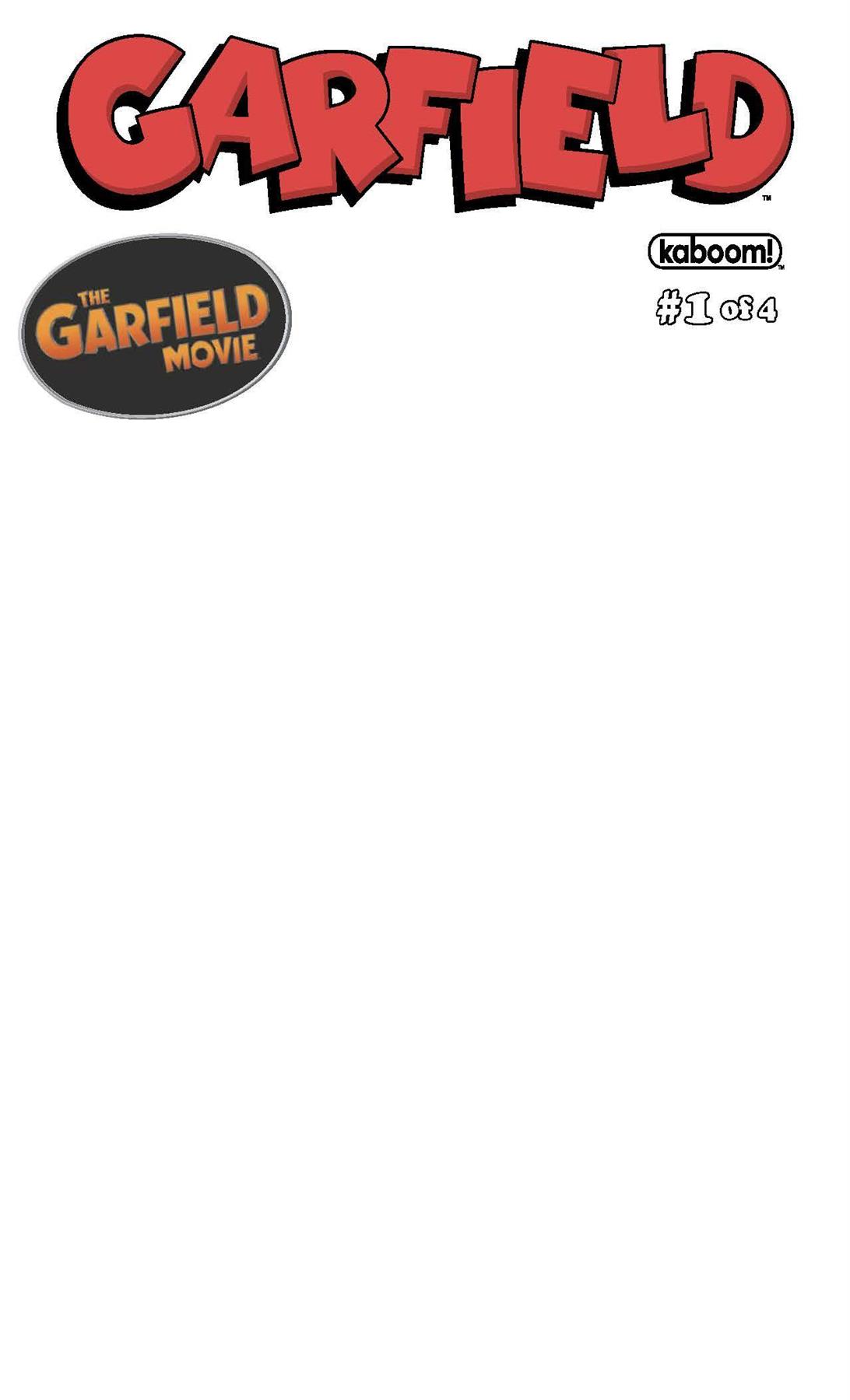 Garfield #1 (of 4) Cvr C Blank Sketch Var Boom! Studios Comic Book