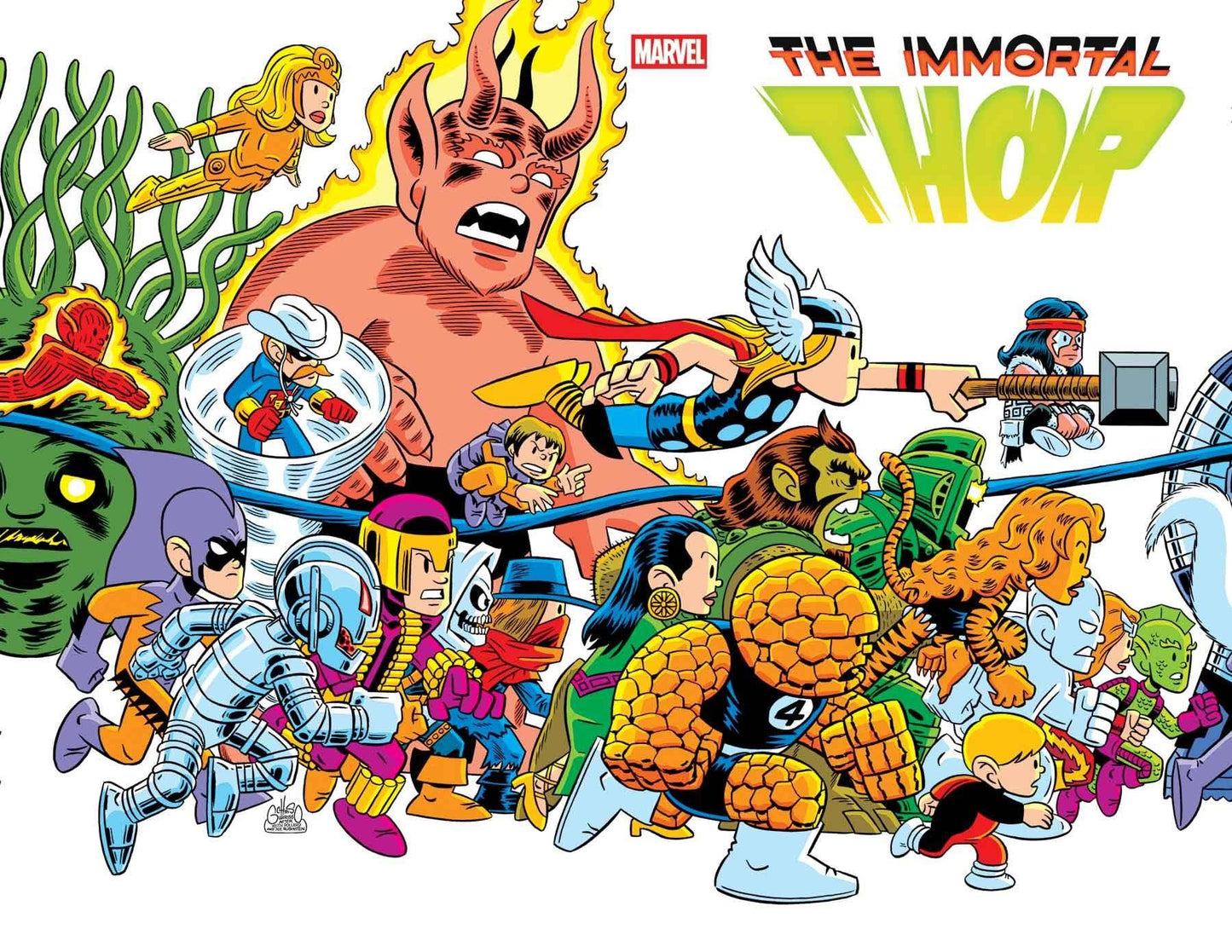 Immortal Thor #22 Giarrusso Marvel Universe Connect Var M Giarrusso Marvel Universe Connect Var M Marvel Prh Comic Book 2025