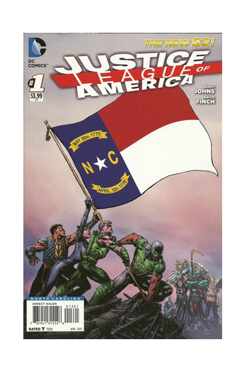 JUSTICE LEAGUE OF AMERICA #1 NORTH CAROLINA VAR ED DC COMICS