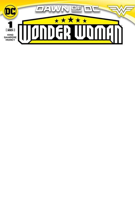 Wonder Woman #1 Cvr E Blank Card Stock Var DC Comics Comic Book