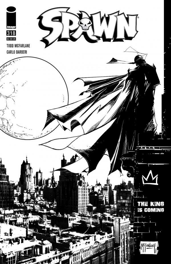 Spawn #318 Cvr D Capullo/Mcfarlane Var 1:5 Inc B&W Image Comics Comic Book