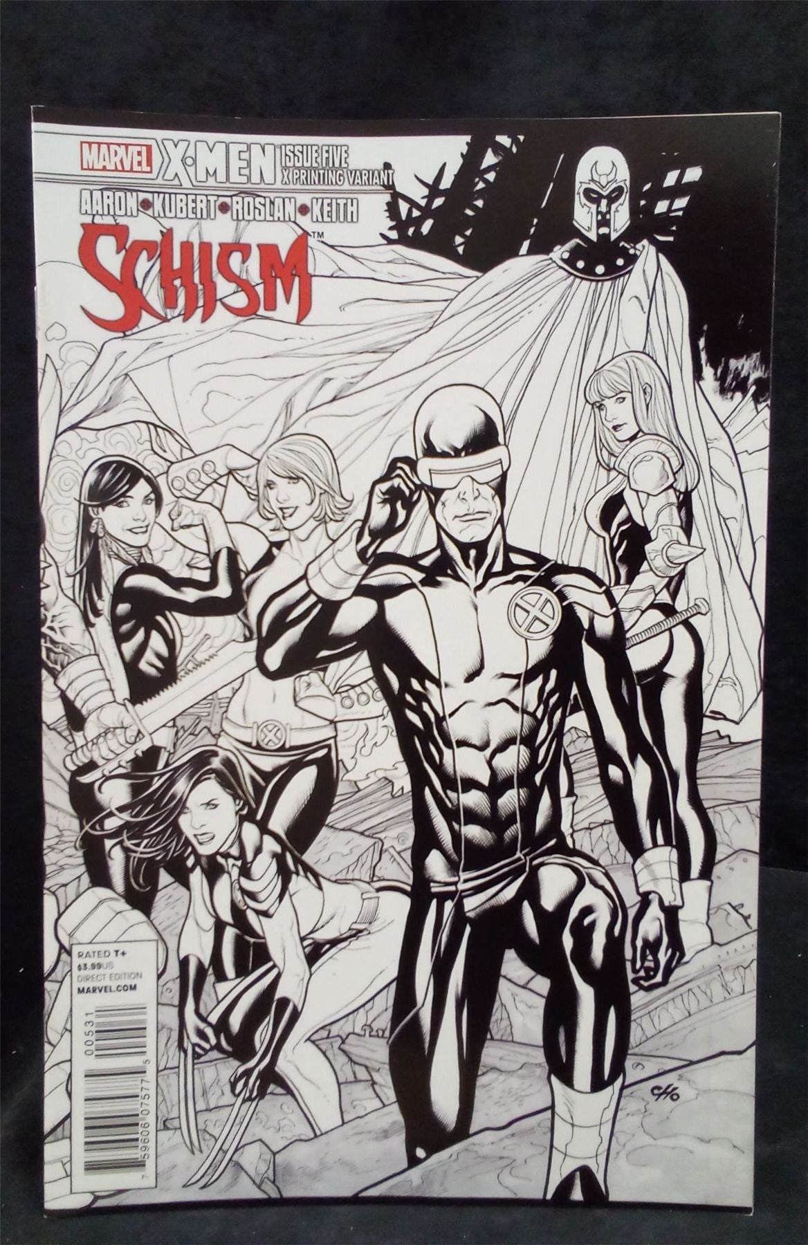 X-Men: Schism #5 X Print Cover 2011 Marvel Comics Comic Book