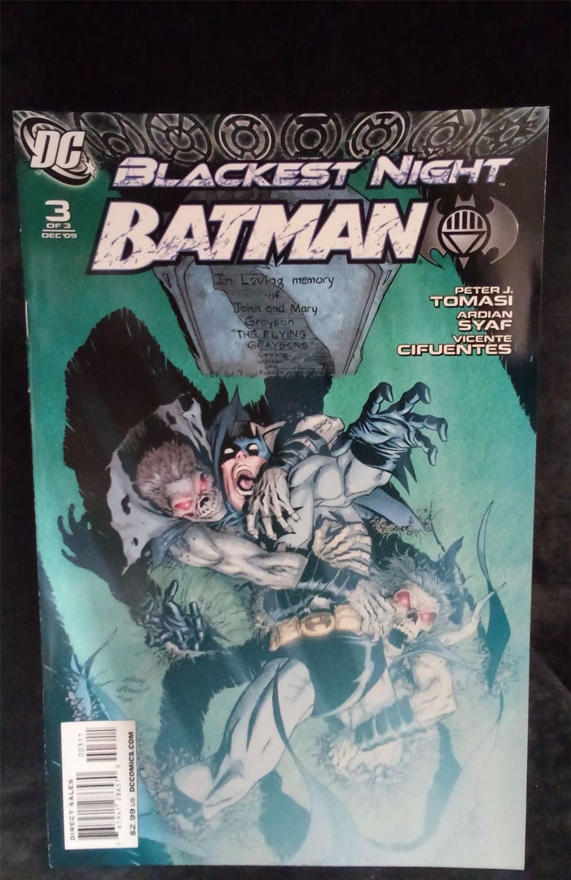 Blackest Night: Batman #3 2009 DC Comics Comic Book
