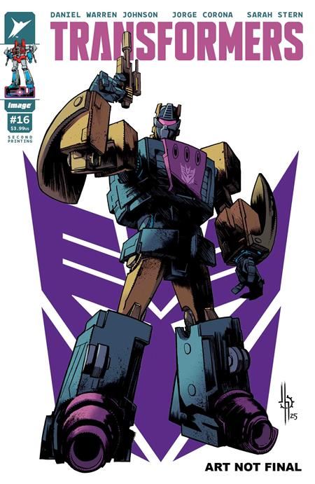 TRANSFORMERS #16 2ND PTG CVR A JASON HOWARD DECEPTICON CVR Image Comics Comic Book 2025