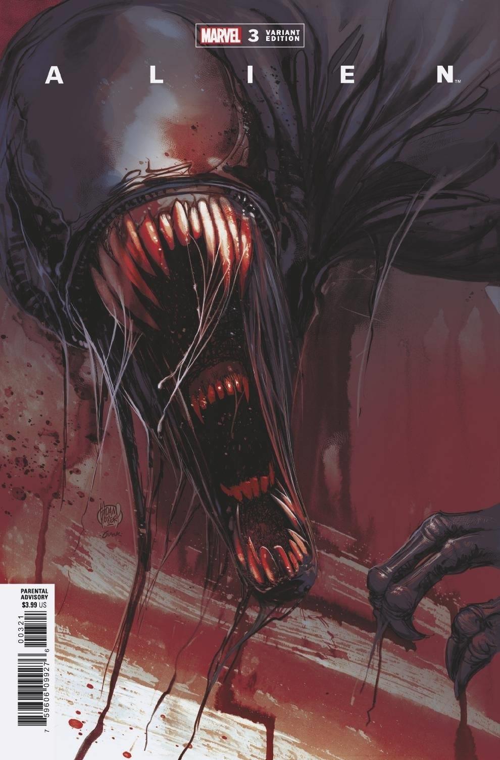 Alien #3 Adam Kubert Var Marvel Comics Comic Book
