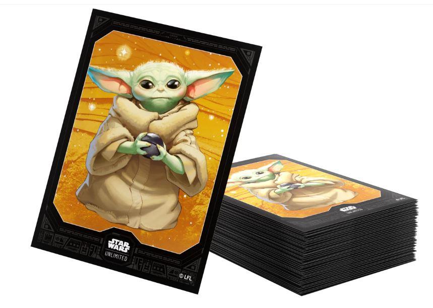 Star Wars Unlimited Legends of the Force Premium Art Sleeve Grogu By Gamegenic
