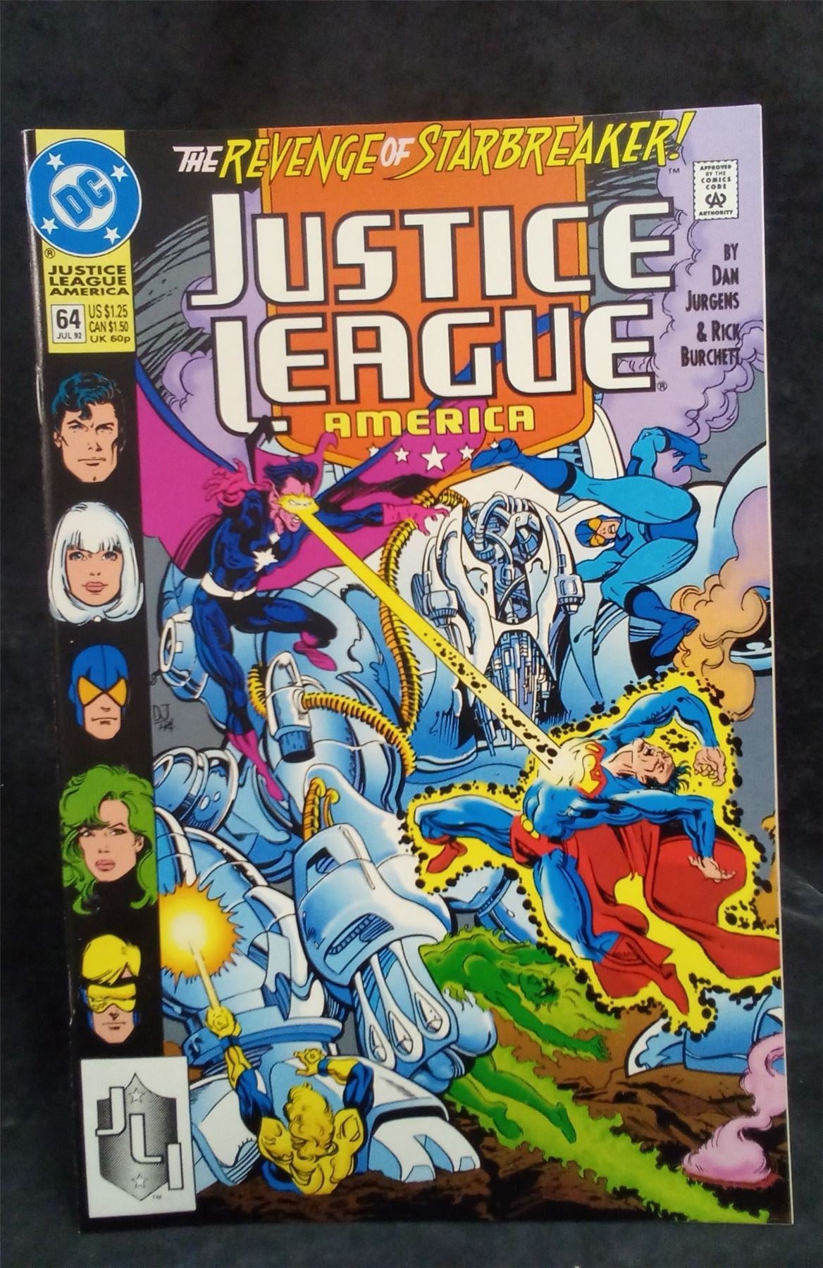 Justice League America #64 1992 DC Comics Comic Book