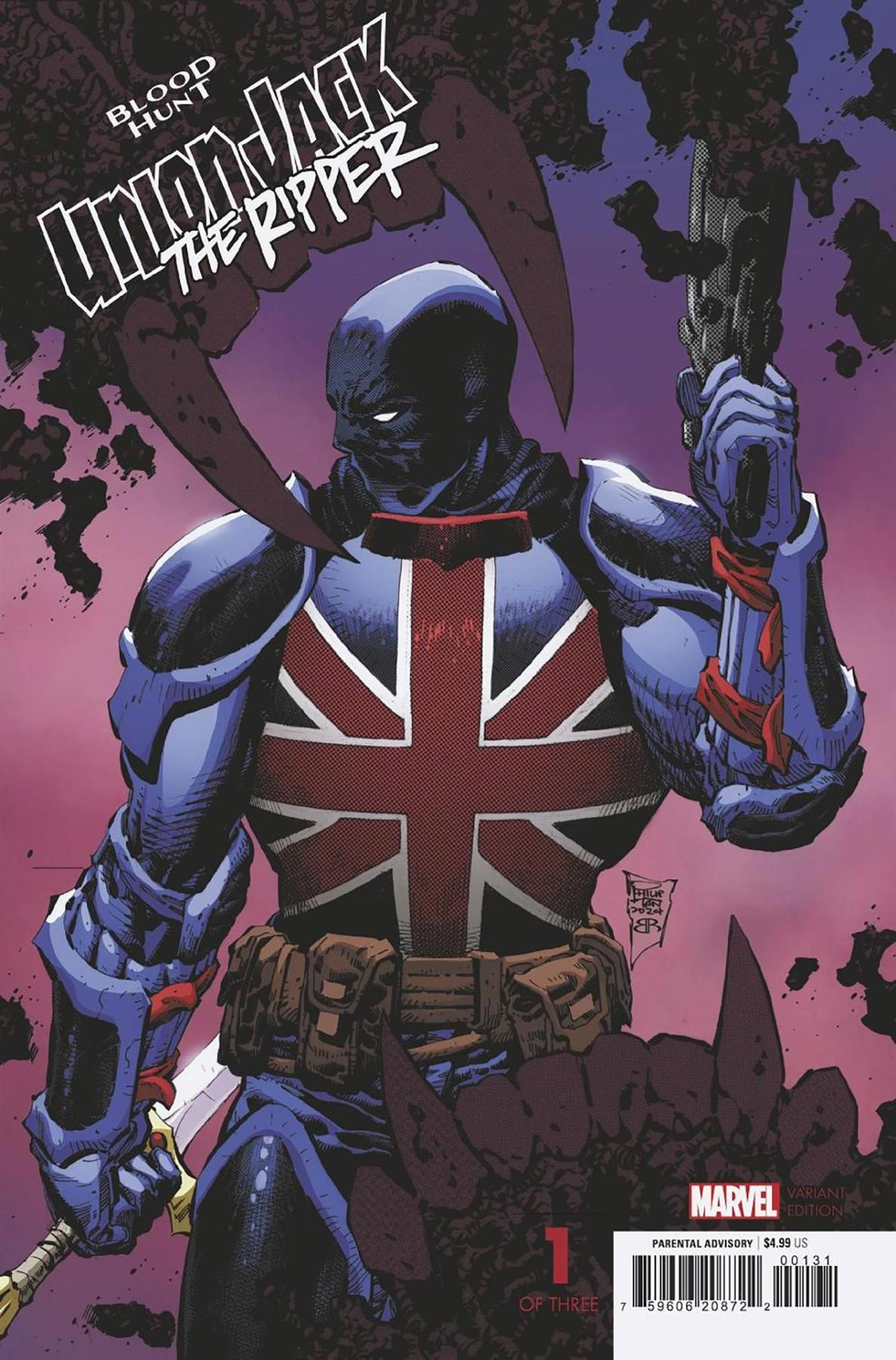 Union Jack Ripper Blood Hunt #1 Kyle Hotz Var (Kyle Hotz Var) Marvel Prh Comic Book 2024