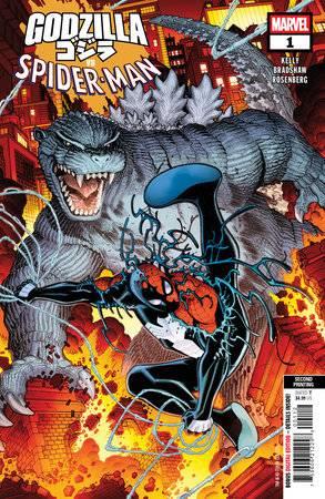 Godzilla Vs Spider-man #1 2nd Ptg Nick Bradshaw Var Marvel Prh Comic Book