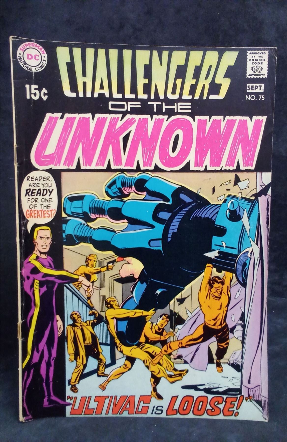 Challengers of the Unknown #75 1970 DC Comics Comic Book