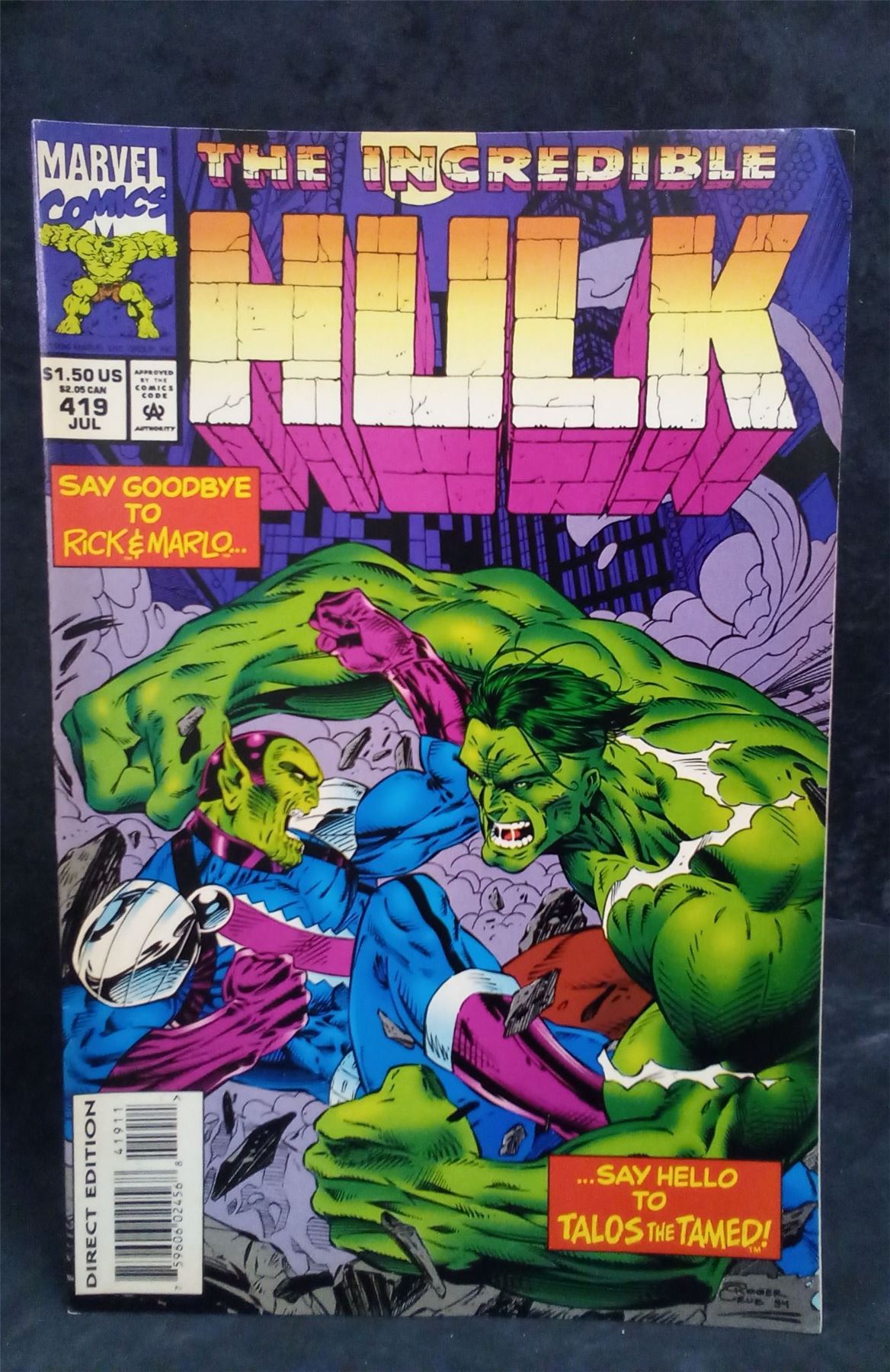 The Incredible Hulk #419 1994 Marvel Comics Comic Book