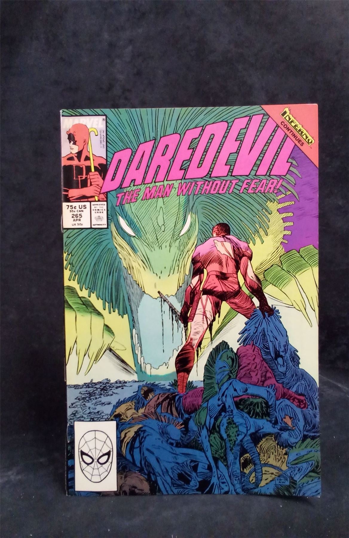 Daredevil #265 Direct Edition 1989 Marvel Comics Comic Book