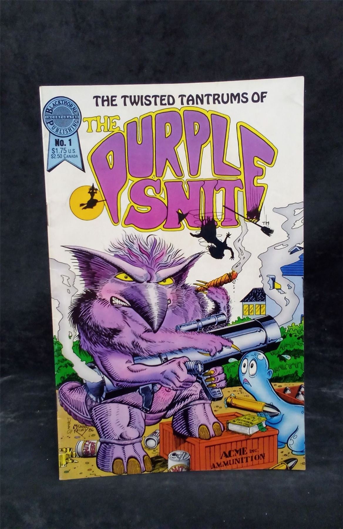 Twisted Tantrums Of The Purple Snit #1 1986 Blackthorne Publishing Comic Book