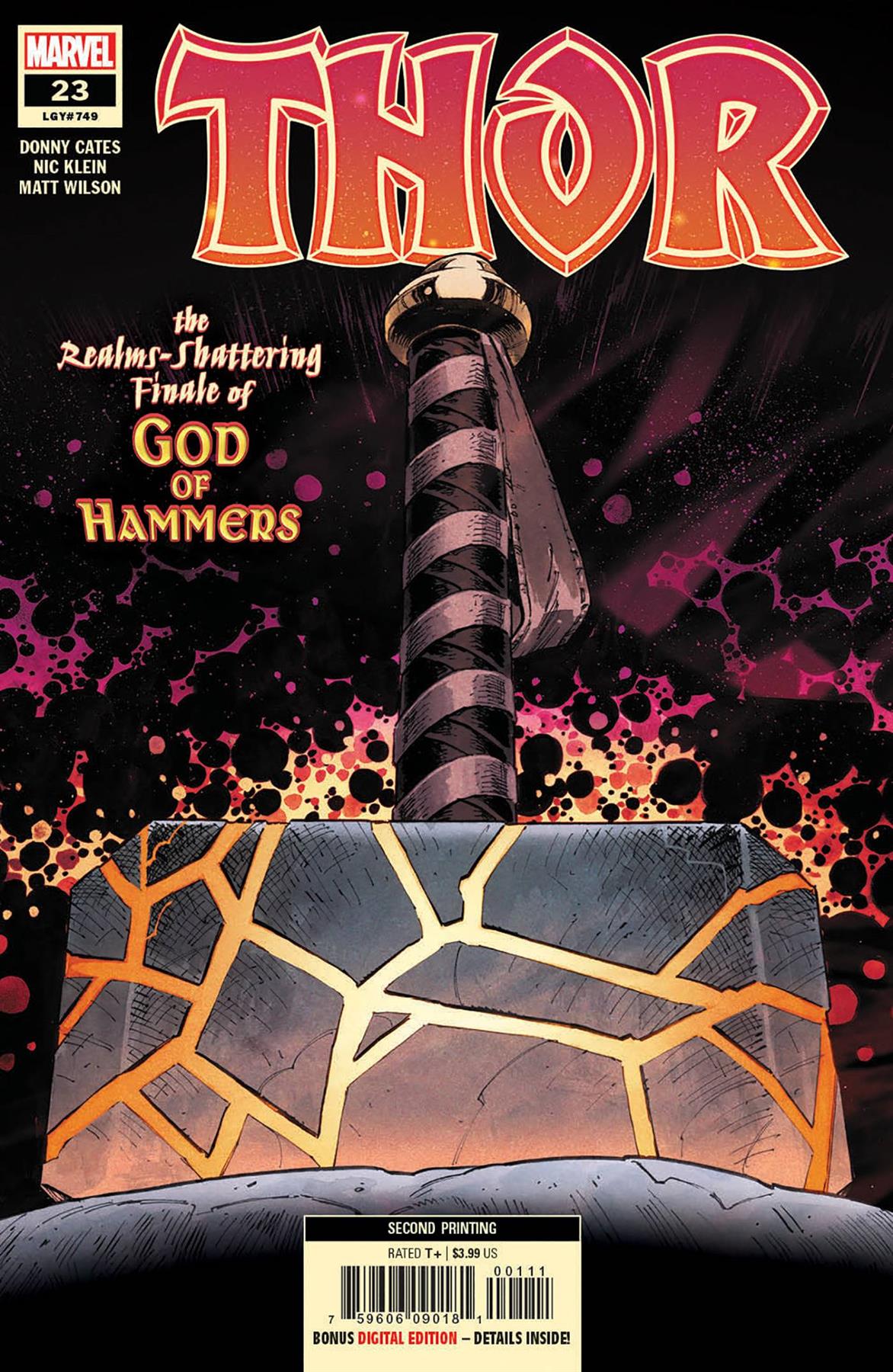 Thor #23 2nd Ptg Klein Var Marvel Prh Comic Book