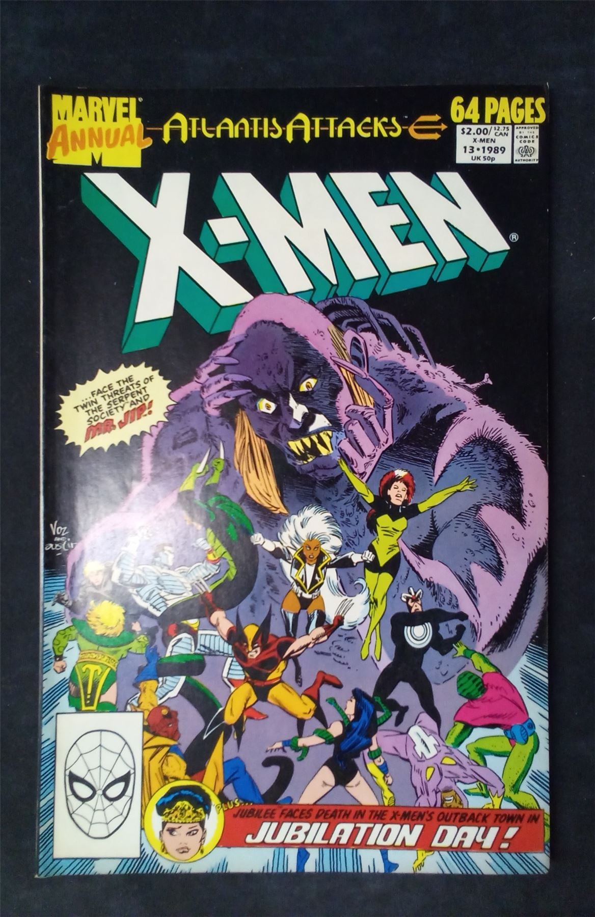 X-Men Annual #13 Direct Edition 1989 marvel Comic Book