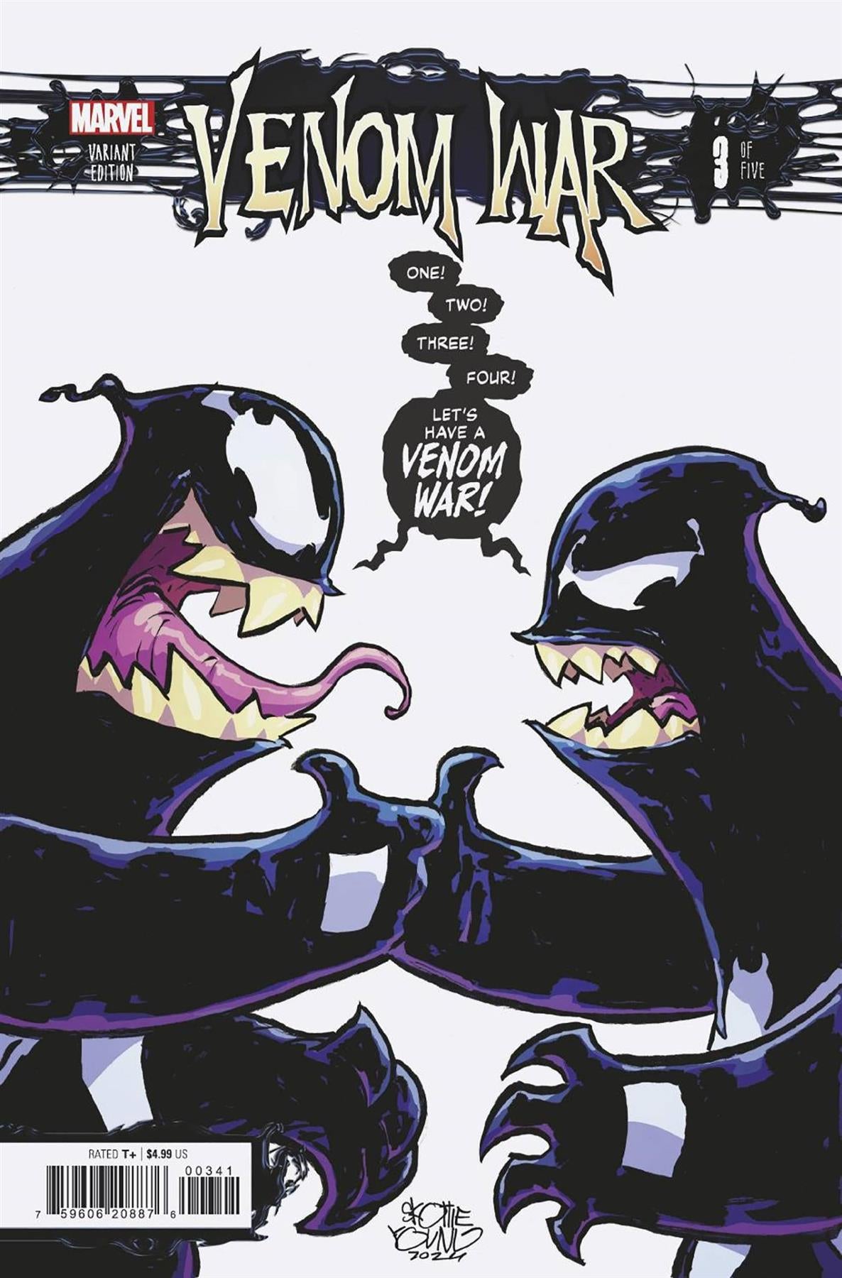 Venom War #3 Skottie Young Var Marvel Prh Comic Book 2024