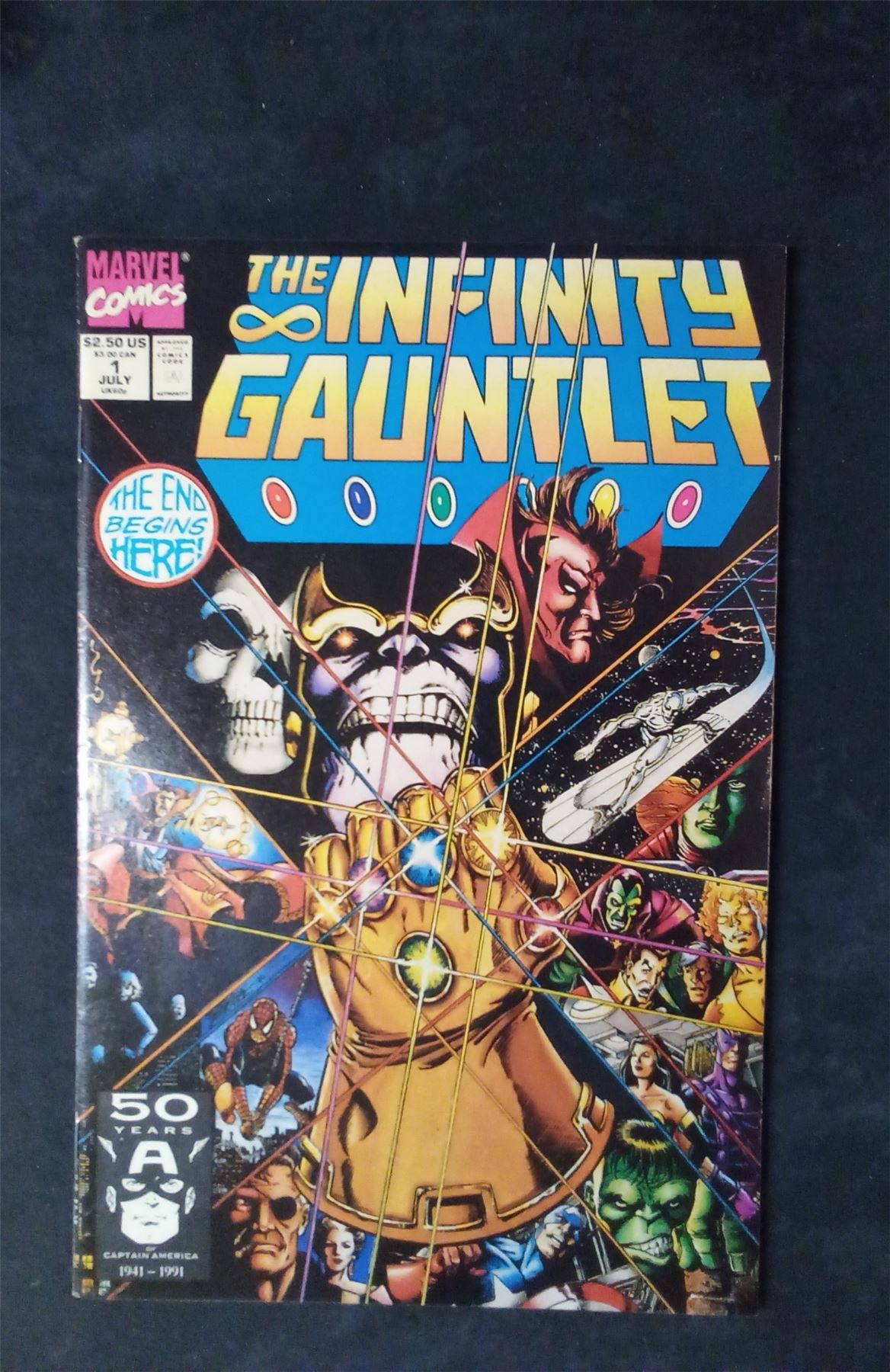 The Infinity Gauntlet #1 1991 marvel Comic Book