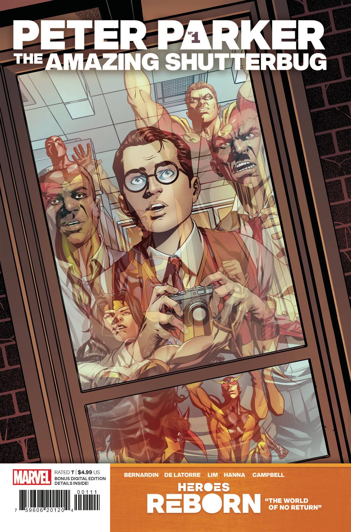 Heroes Reborn Peter Parker Amazing Shutterbug #1 Marvel Comics Comic Book