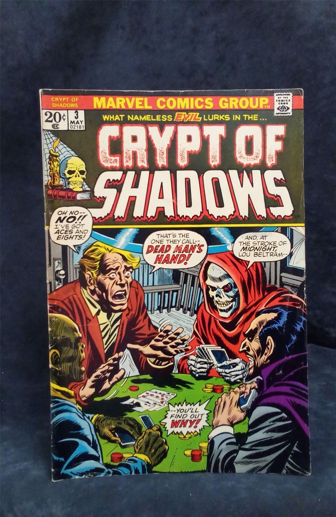 Crypt of Shadows #3 1973 Marvel Comics Comic Book