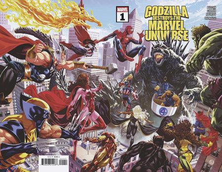 Godzilla Destroys The Marvel Universe #1 Wraparound Marvel Prh Comic Book 2025