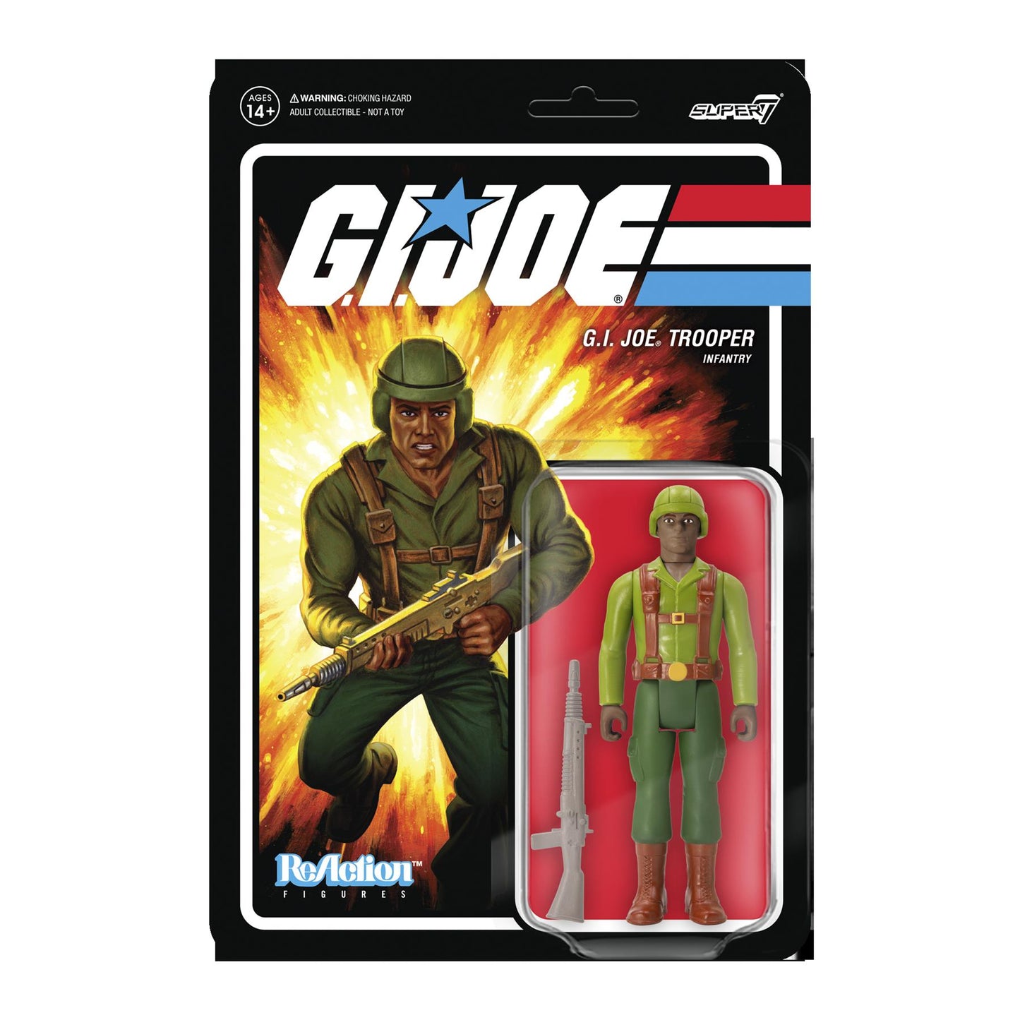 Gi Joe Greenshirt Dk Brown Wv 1a Reaction Figure
