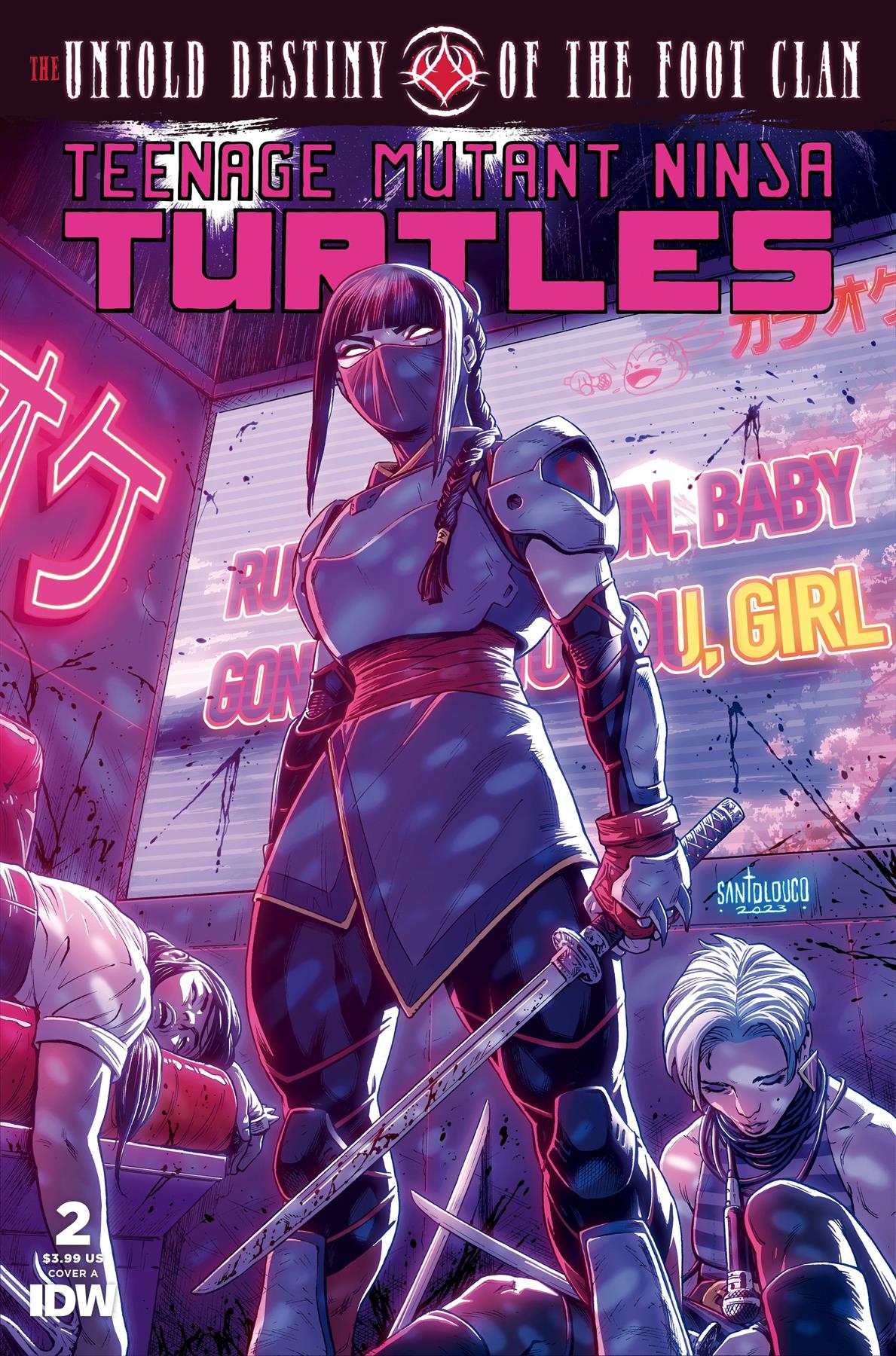 Tmnt Untold Destiny Of Foot Clan #2 Cvr A Santolouco Idw-prh Comic Book