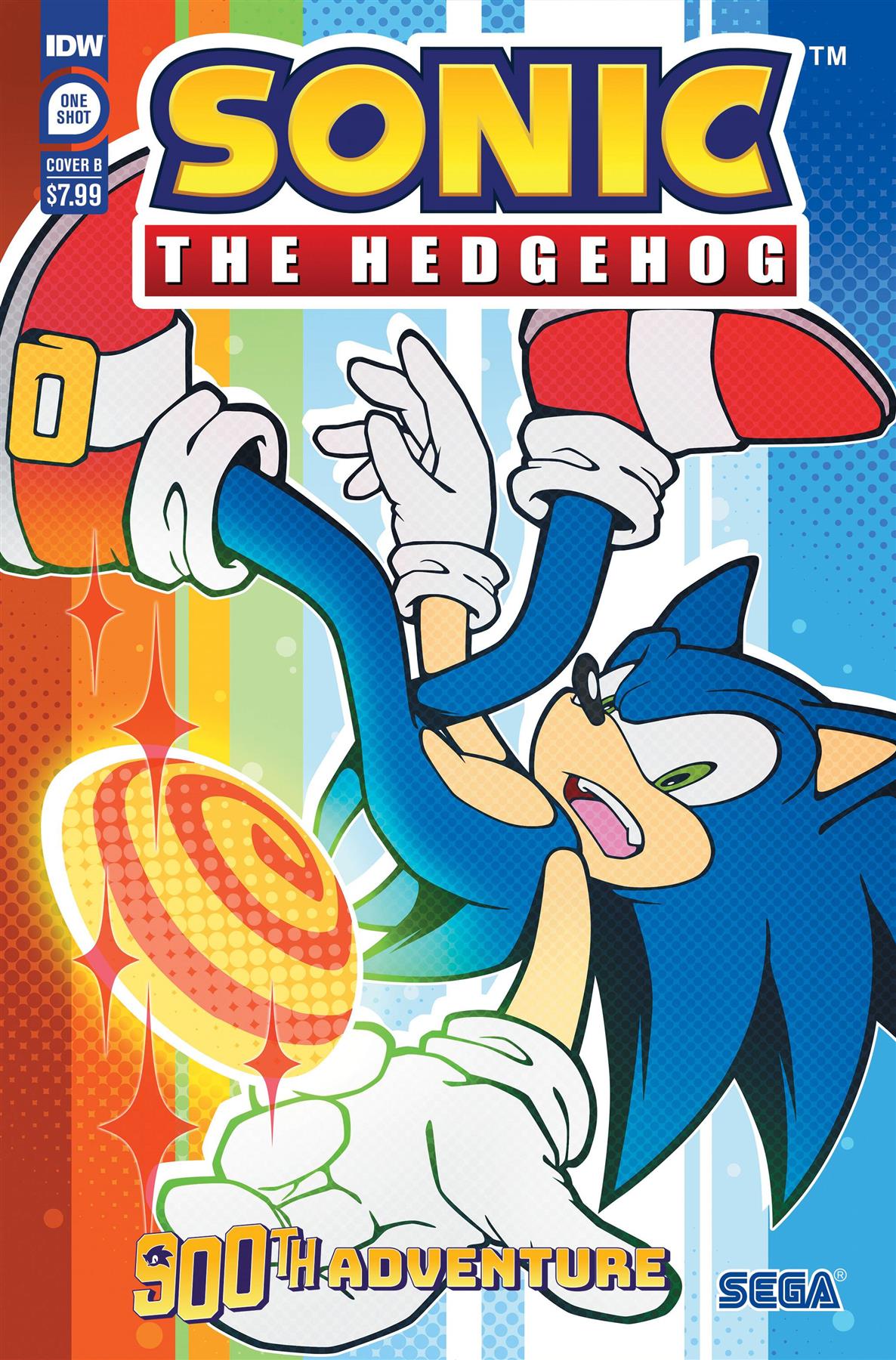 Sonic The Hedgehogs 900th Adventure Cvr B Sega Of Japan Idw-prh Comic Book