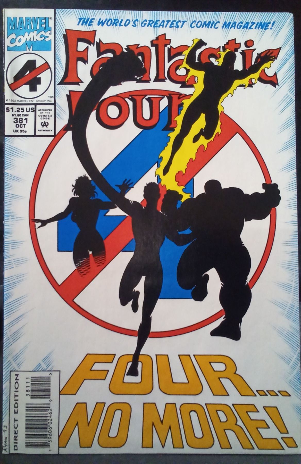 Fantastic Four #381 1993 Marvel Comics Comic Book