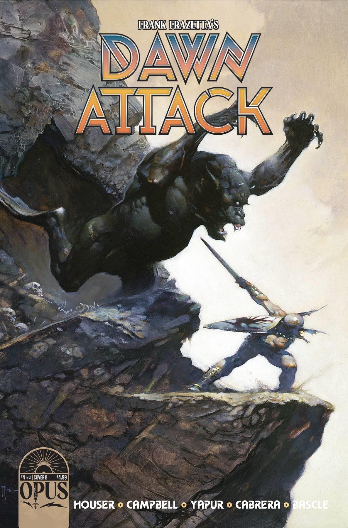 Frank Frazettas Dawn Attack #4 (of 5) Cvr B Frazetta Opus Comics Comic Book