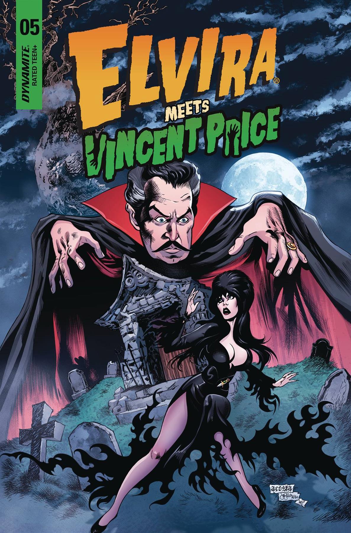 Elvira Meets Vincent Price #5 Cvr A Acosta Dynamite Comic Book