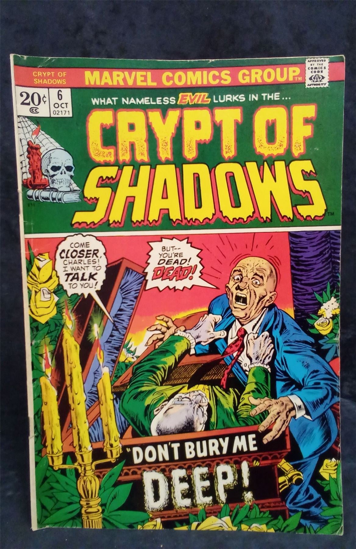 Crypt of Shadows #6 1973 Marvel Comics Comic Book