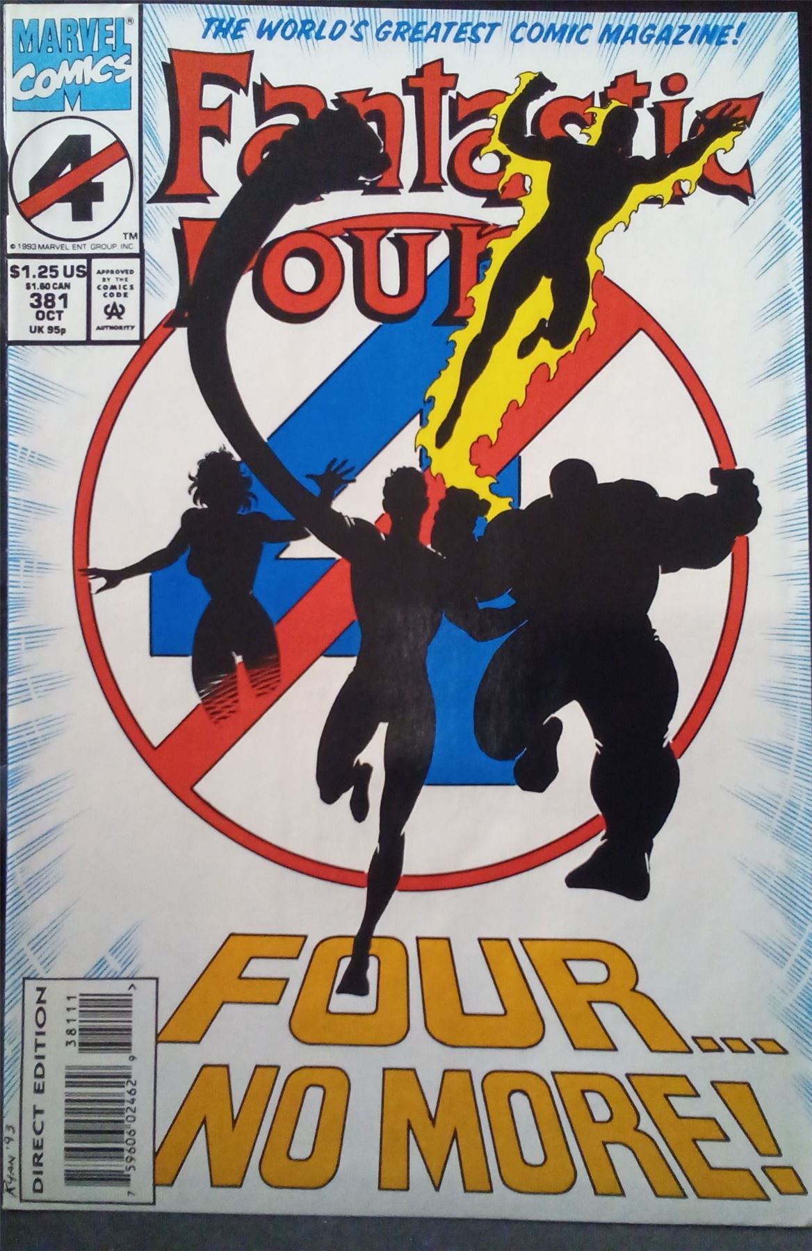 Fantastic Four #381 1993 Marvel Comics Comic Book