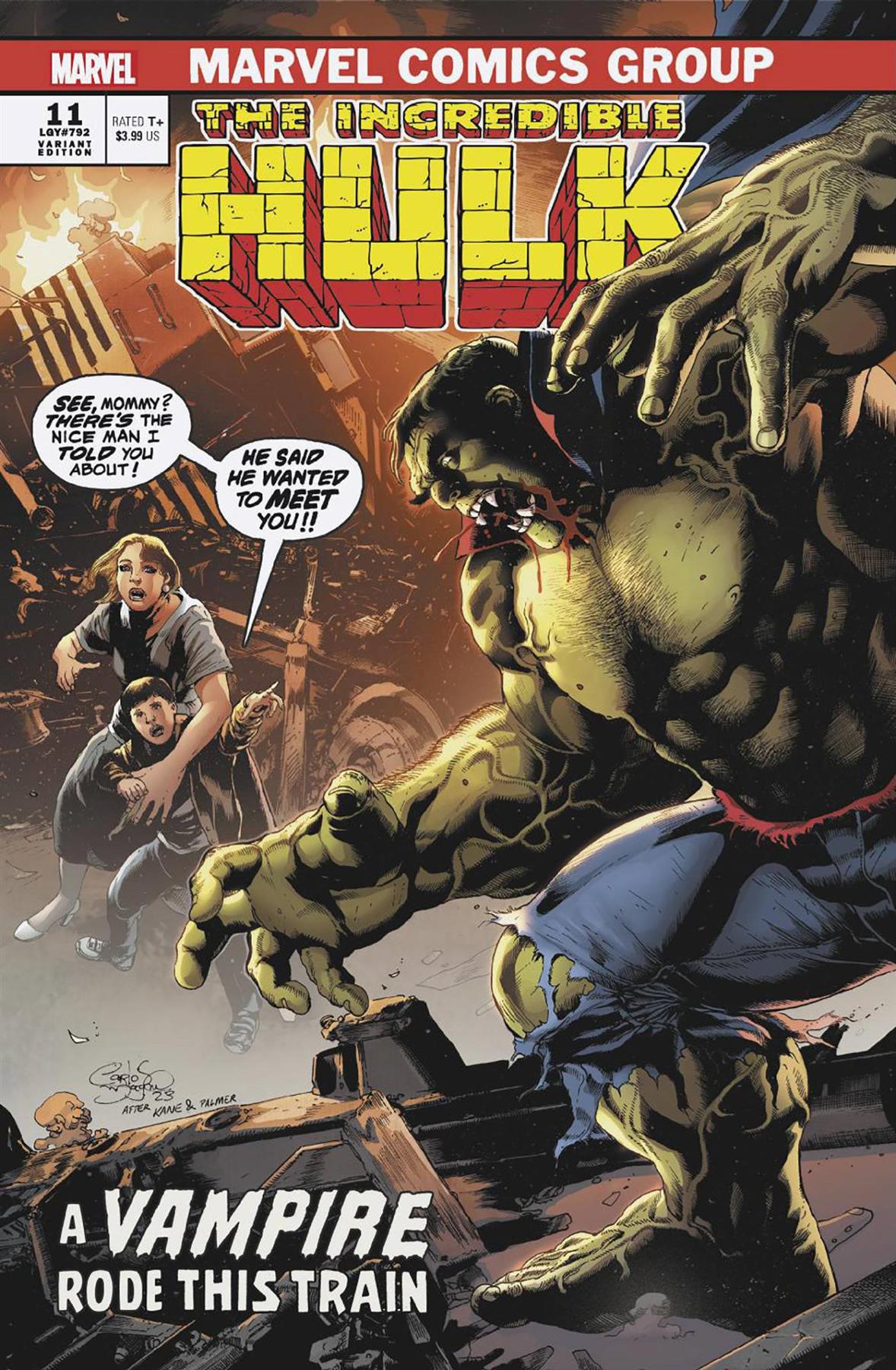 Incredible Hulk #11 Carlos Magno Vampire Var (Carlos Magno Vampire Var) Marvel Prh Comic Book 2024
