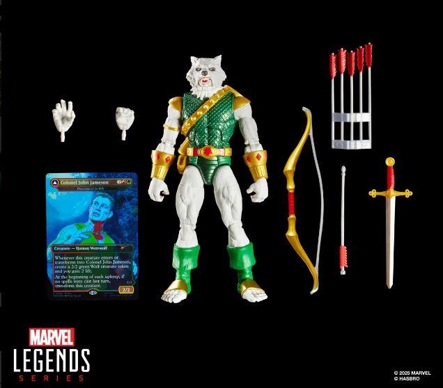 Spider-Man Marvel Legends Magic: The Gathering Man-Wolf 6-Inch Action Figure and Card by Hasbro