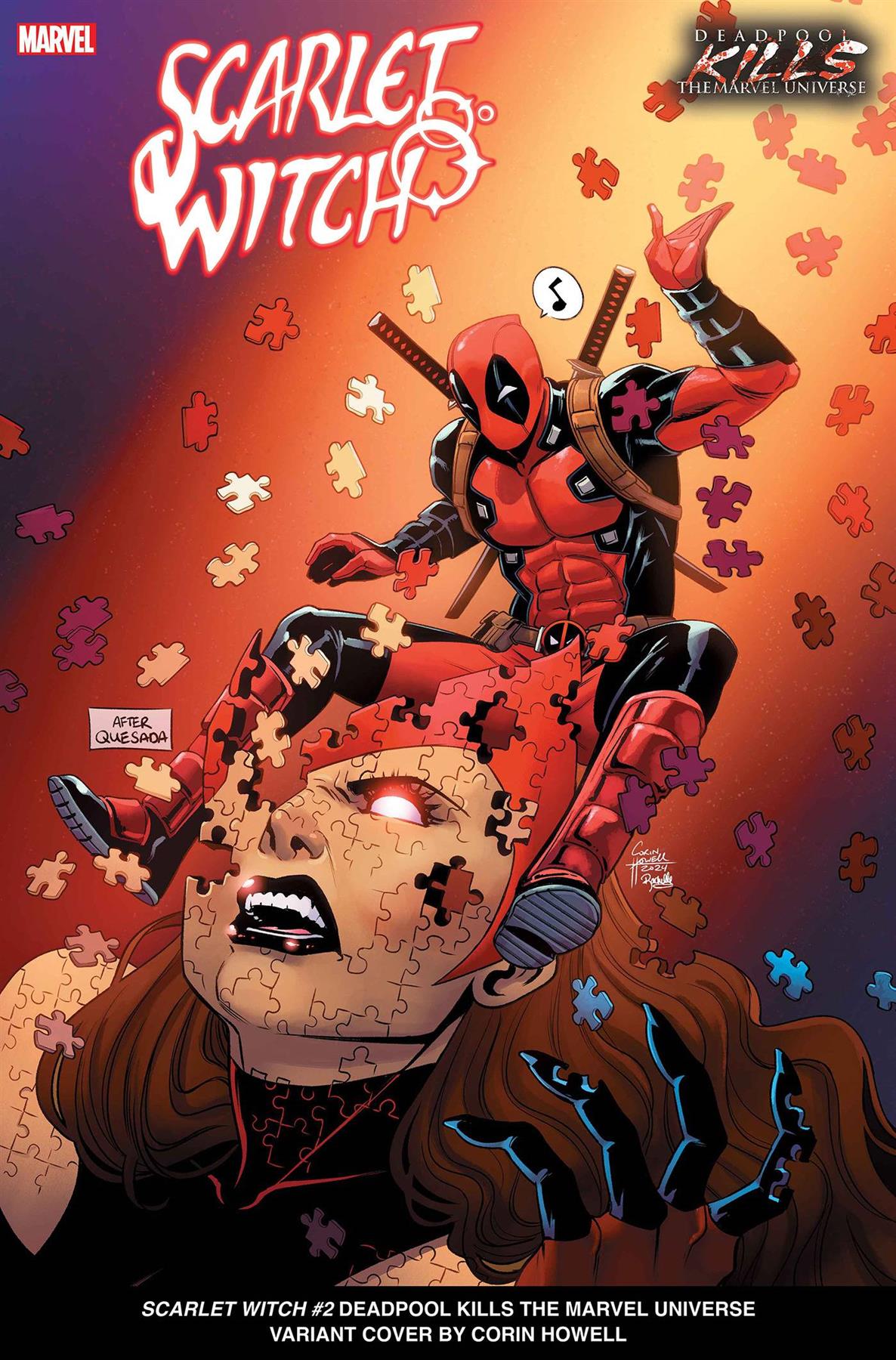 Scarlet Witch #2 Howell Deadpool Kills Marvel Universe Var Howell Deadpool Kills Marvel Universe Var Marvel Prh Comic Book 2024