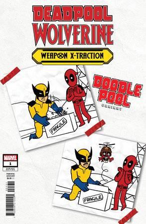Deadpool Wolverine Weapon X-traction #1 Doodlepool Var Marvel Prh Comic Book
