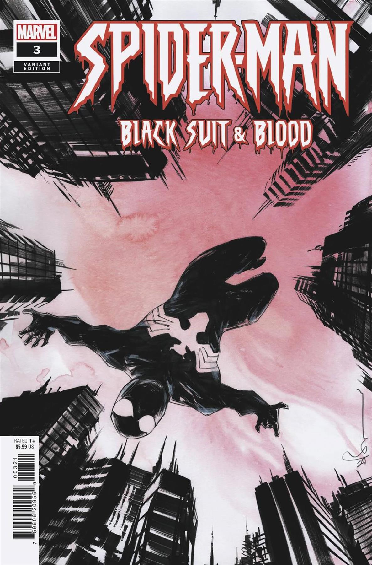 Spider-man Black Suit & Blood #3 Dustin Nguyen Var Marvel Prh Comic Book 2024