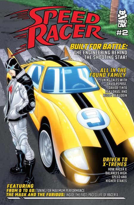 Speed Racer #2 Cvr C 10 Copy Chris Batista Car Magazine Homage Unlock Var Mad Cave Studios Comic Book
