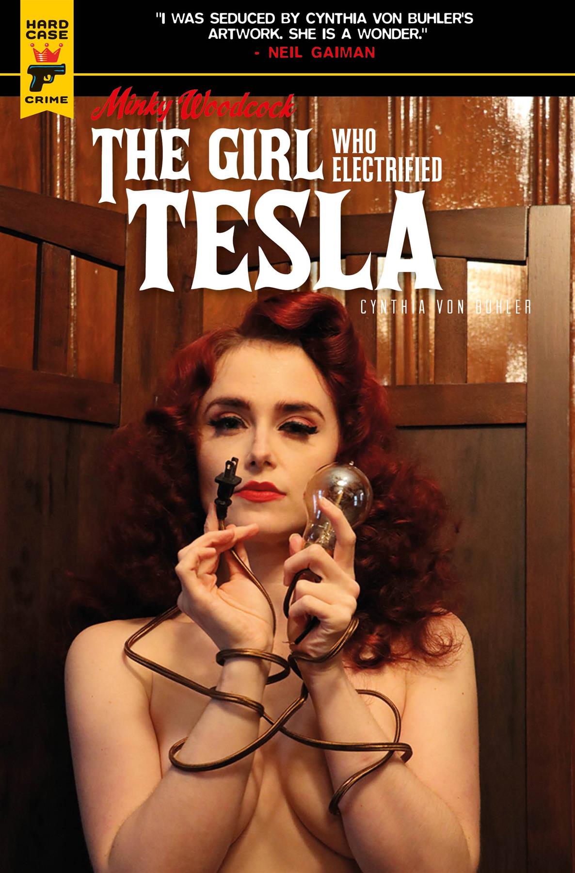 Minky Woodcock Girl Electrified Tesla #1 Cvr C Photo (mr) Titan Comics Comic Book